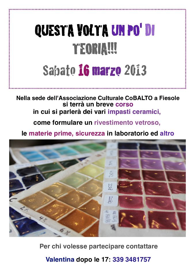 Un pò di teoria 16 marzo