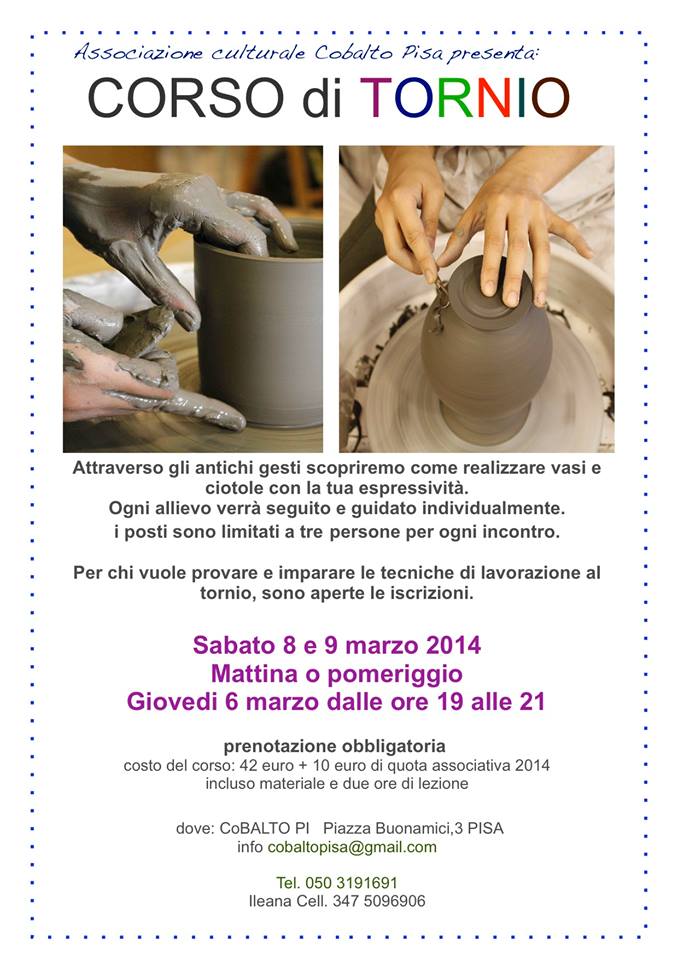 corso tornio pisa marzo 14
